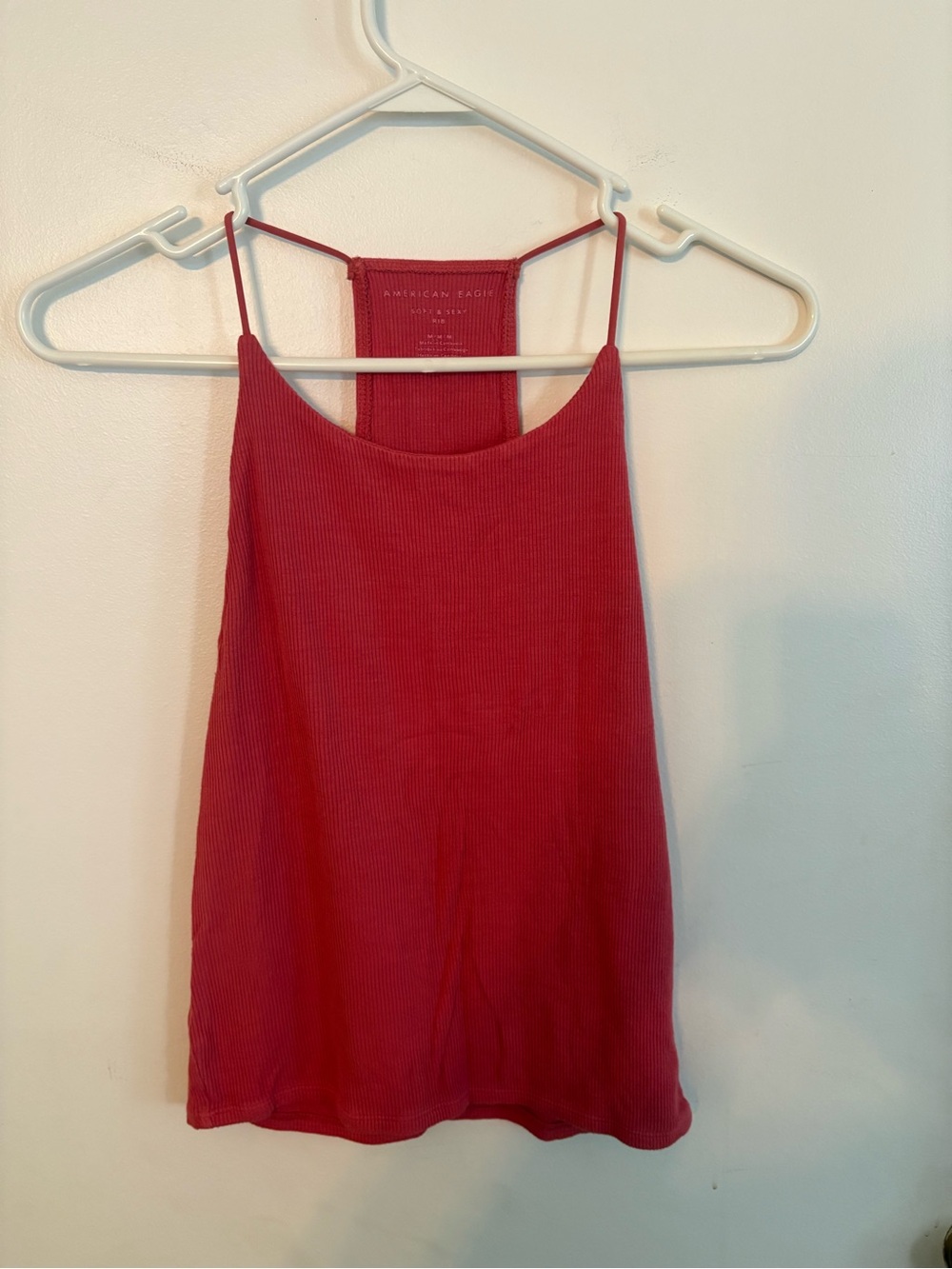 Ribbed racerback tank top